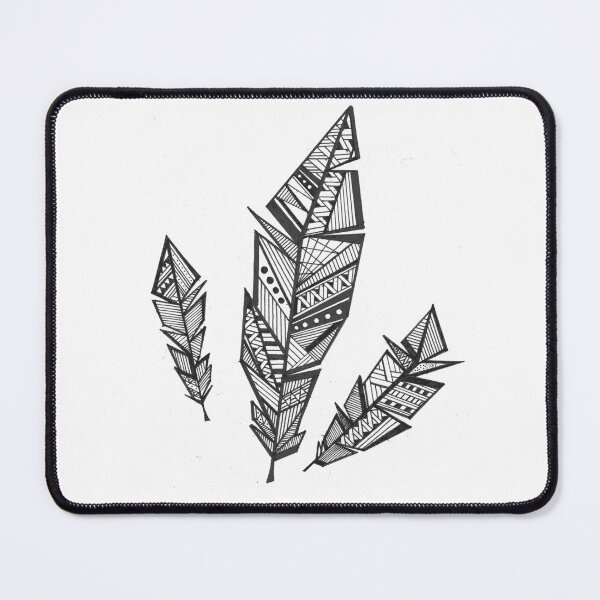 Item preview, #Feathers print T-shirt designed and sold by RM-ART-STUDIO.