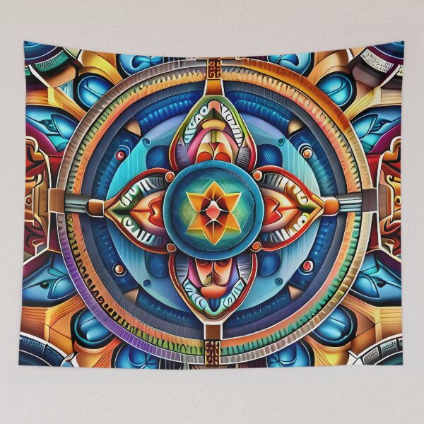 Item preview, Enchanting Symmetry: Harmonious Mandala Delight designed and sold by TheOpiumHouse.