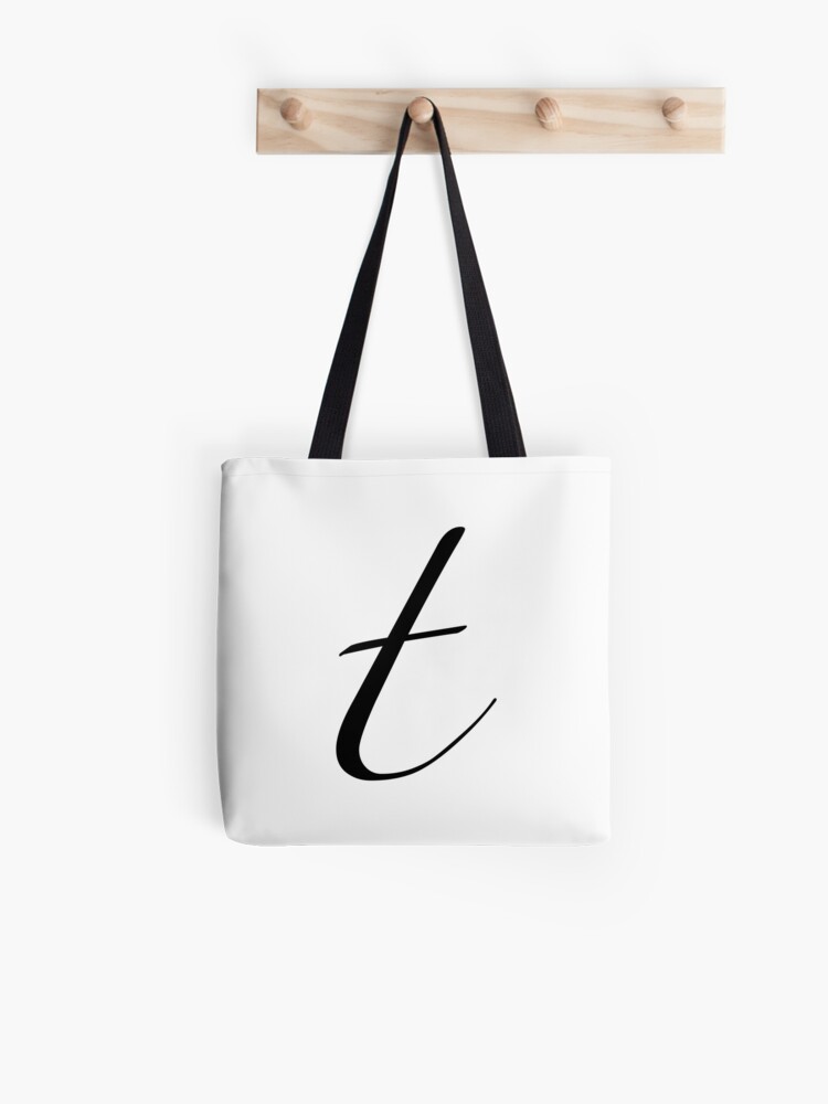 T Monogram Small Canvas Tote Bag