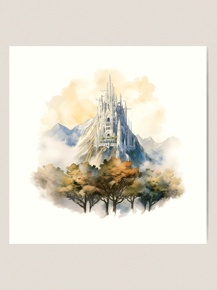 Minas Tirith  Art Board Print for Sale by geniaxudietelka