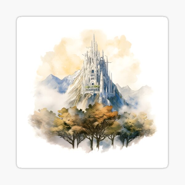 Item preview, Minas Tirith designed and sold by mid-earth-daily.