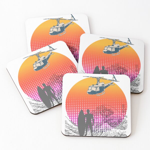 Item preview, surfer waves summer holidays helicopter surf lover designed and sold by DESIGNIRIS.