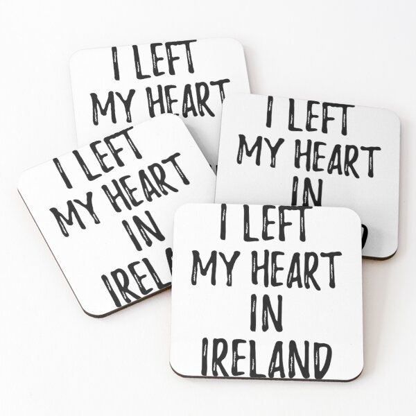 Item preview, I Left My Heart In Ireland Nostalgic Gift for Traveler Missing Home Family Lover designed and sold by Machedafamie.