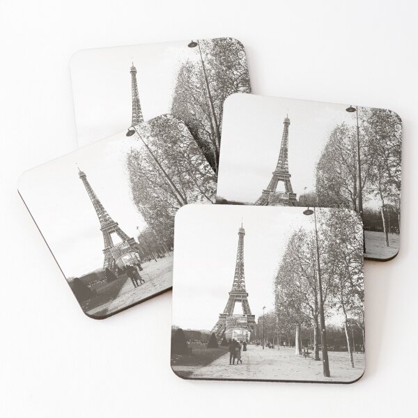 Item preview, Champ de Mars in Monochrome with Eiffel Tower View designed and sold by CarolinaReina.