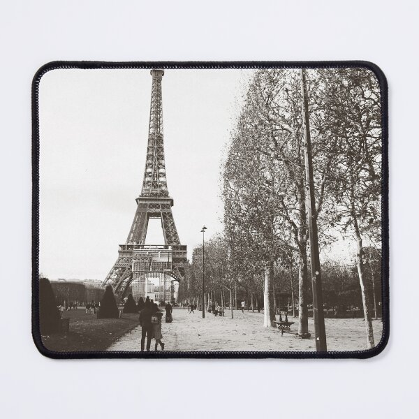 Item preview, Champ de Mars in Monochrome with Eiffel Tower View designed and sold by CarolinaReina.
