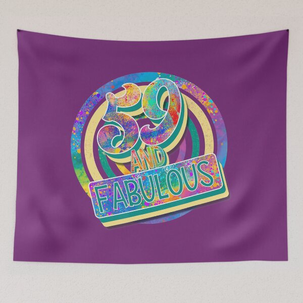 Item preview, 59 & Fabulous 59th Birthday Vintage Tie Dye 59 Years Old 	 	 designed and sold by kkeearfwv10.