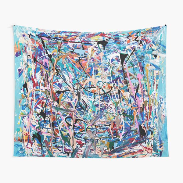Aperçu de l'œuvre Composition bleue créée et vendue par artbydanielle.
