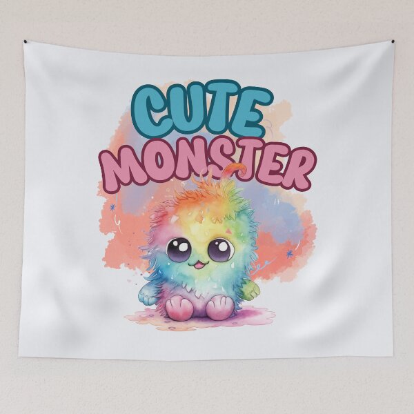 Item preview, Cute funny happy animated monster designed and sold by Mikuszyn.