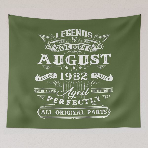Item preview, 40th Birthday 	 Legends Born In August 1982 40 Years Old 	 	 designed and sold by vfbhxwdlah61.