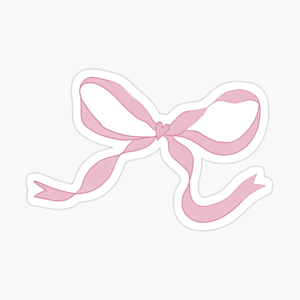 Pretty Pink Paper Clip Bow Stickers – SuzeeQPlans