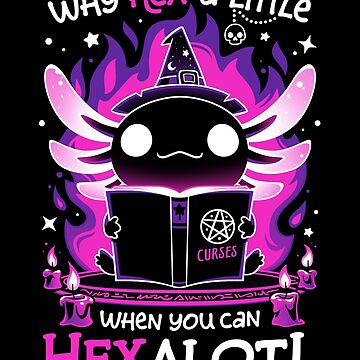 Artwork thumbnail, Axolotl Witching Hour - Spooky Salamander by Snouleaf