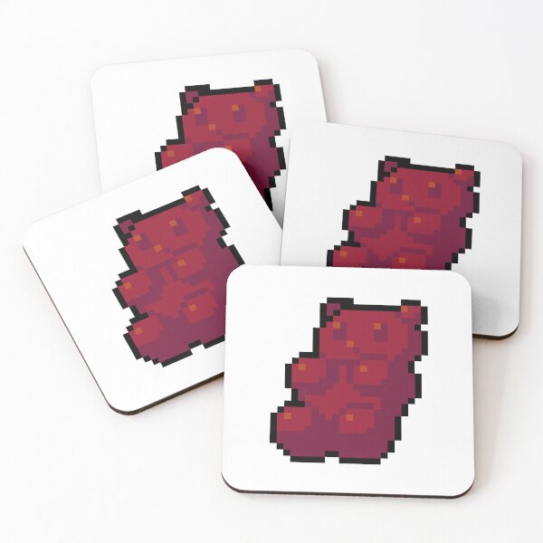 Item preview, Pixel Gummy Bear - pixel food art designed and sold by LittleFoodShop.