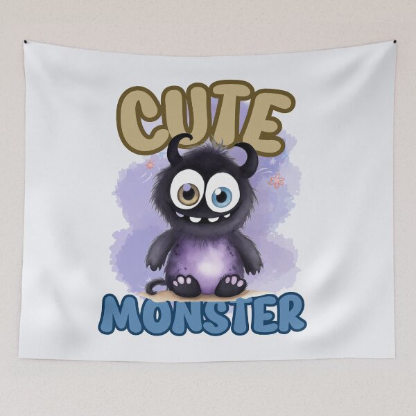 Item preview, Cute funny happy animated monster designed and sold by Mikuszyn.