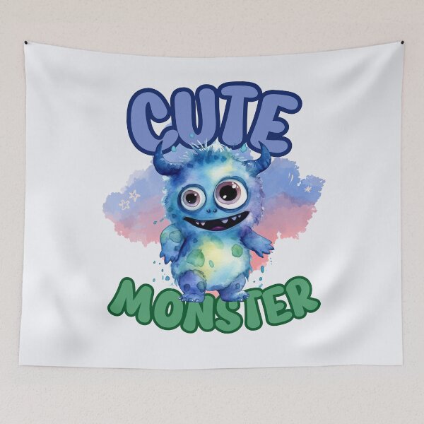 Item preview, Cute funny happy animated monster designed and sold by Mikuszyn.