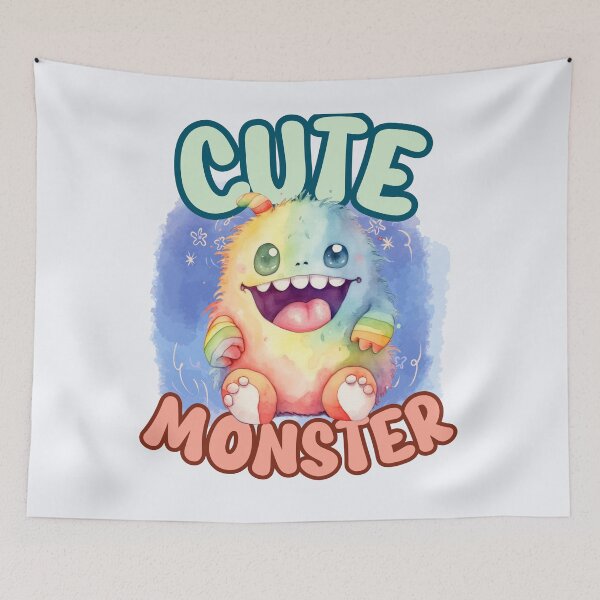 Item preview, Cute funny happy animated monster designed and sold by Mikuszyn.
