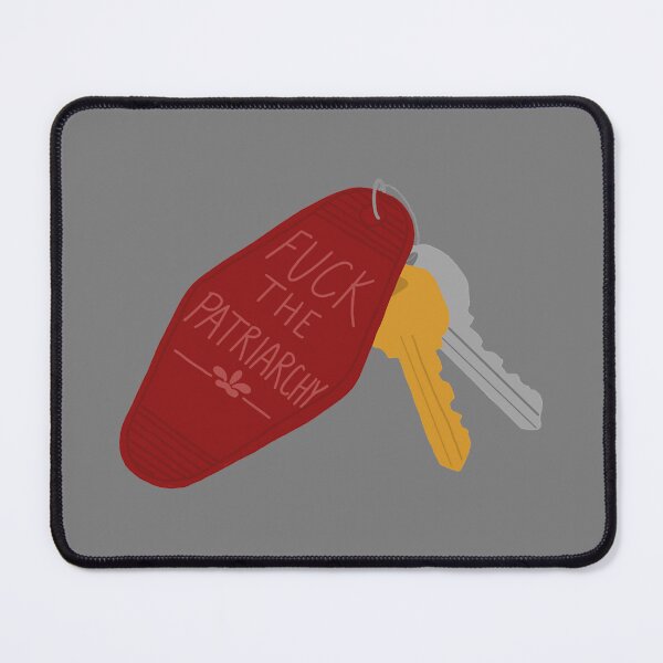 Item preview, fuck the patriarchy keychain designed and sold by DorrisCaister.