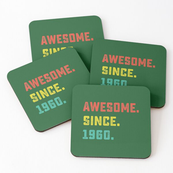 Item preview, 62nd Birthday 	 Vintage Awesome Since 1960 62 Years Old 	 DM93424	 designed and sold by ynwopdxm38.