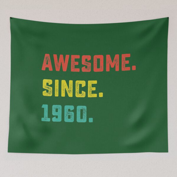 Item preview, 62nd Birthday 	 Vintage Awesome Since 1960 62 Years Old 	 DM93424	 designed and sold by ynwopdxm38.