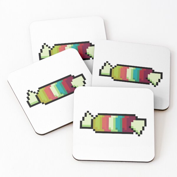 Item preview, Pixel Rainbow Smarties - pixel food art designed and sold by LittleFoodShop.