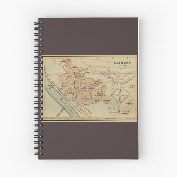 Item preview, Vintage Coimbra Portugal Map (1913) 	 designed and sold by avdoveojuaf4.