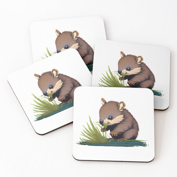 Item preview, Grassy Nibbles (Wombat) designed and sold by RSArtAU.