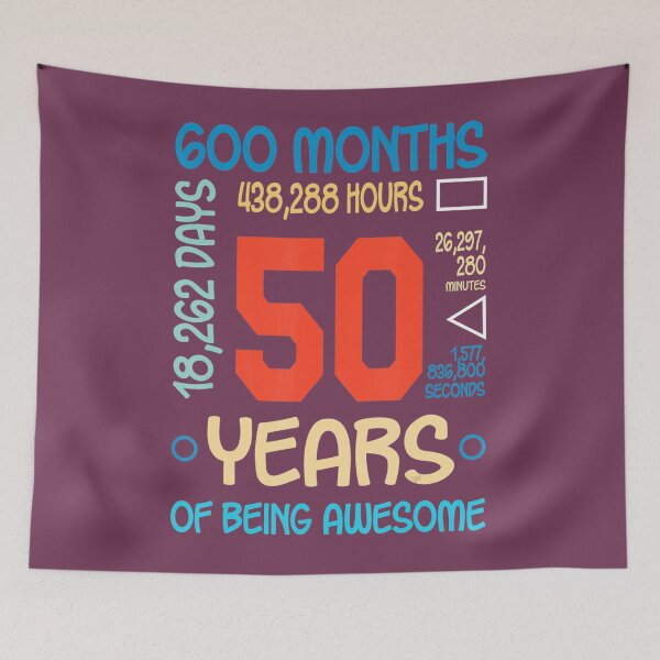 Item preview, 50th Birthday 50 Years Old Being Awesome Bday For 	 	 	 	 designed and sold by hednramasag43.