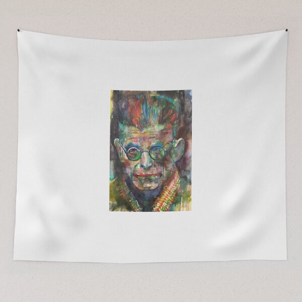 Item preview, SAMUEL BECKETT watercolor portrait .14 designed and sold by lautir.
