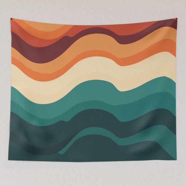 Item preview, Retro photographic 70s palette waves II designed and sold by Sara-Design2.