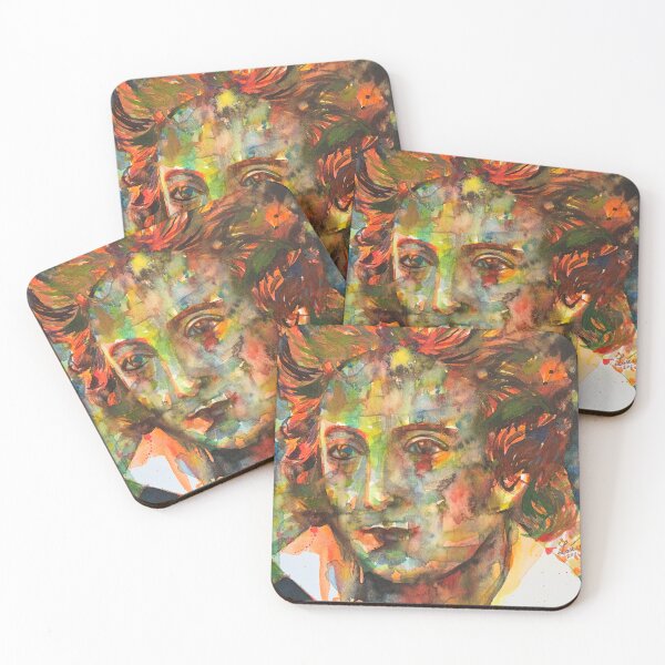 Item preview, PERCY BYSSHE SHELLEY watercolor portrait .2 designed and sold by lautir.