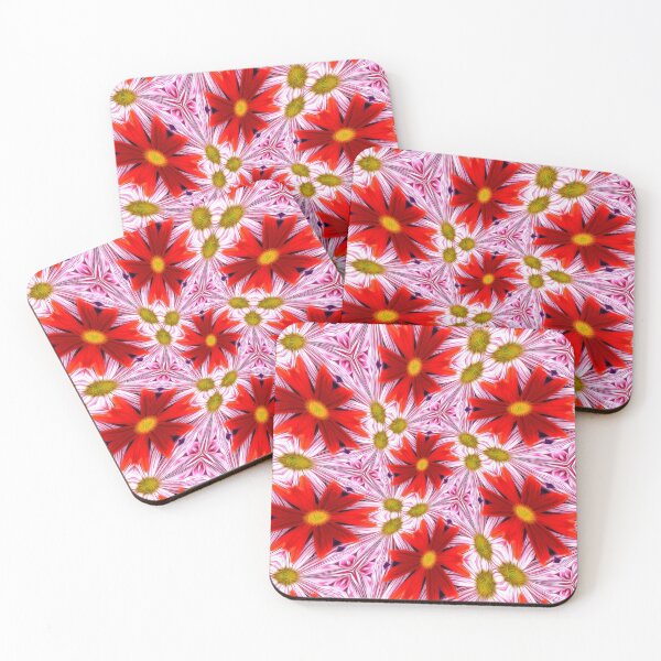 Item preview, Beautiful Red Aster Patterns designed and sold by Patternflower.
