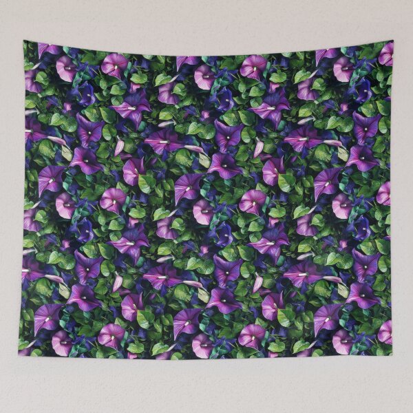 Item preview, Ipomoea Purpurea Bloom: Morning Glory Majesty - Maixibilionoxis Vertical Garden Collection designed and sold by Maixibilionoxis.