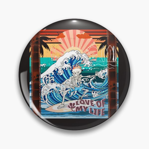 Item preview, Skeleton Surfer Love of my Life designed and sold by NoWokeWear.