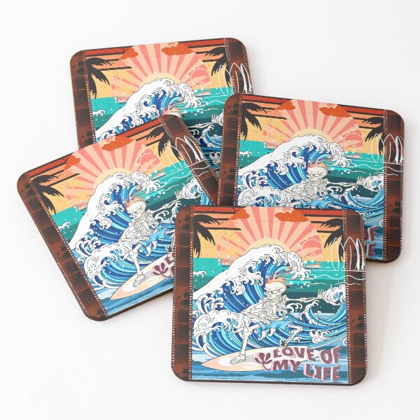 Item preview, Skeleton Surfer Love of my Life designed and sold by NoWokeWear.