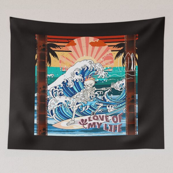 Item preview, Skeleton Surfer Love of my Life designed and sold by NoWokeWear.