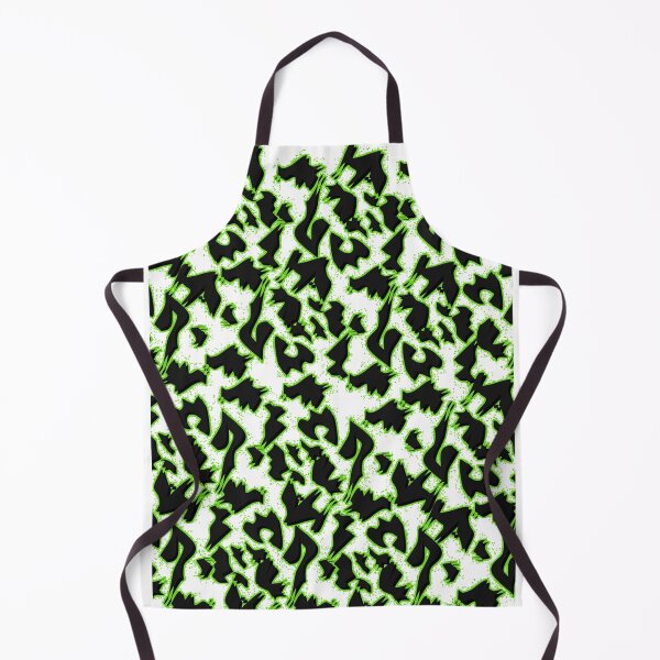 Item preview, Black on Lawn green Pattern.  Top designed and sold by MatildaSpink.