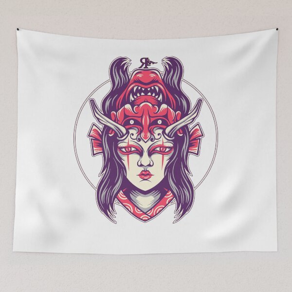 Aperçu de l'œuvre ROGUE DEVIL GEISHA TATOUAGE ART créée et vendue par Rogueclothes.