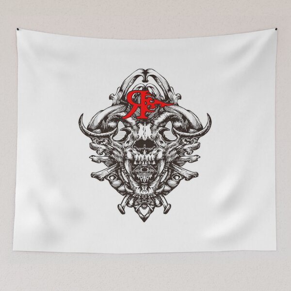Aperçu de l'œuvre ROGUE DEVIL SKULL 2 ART DE TATOUAGE créée et vendue par Rogueclothes.
