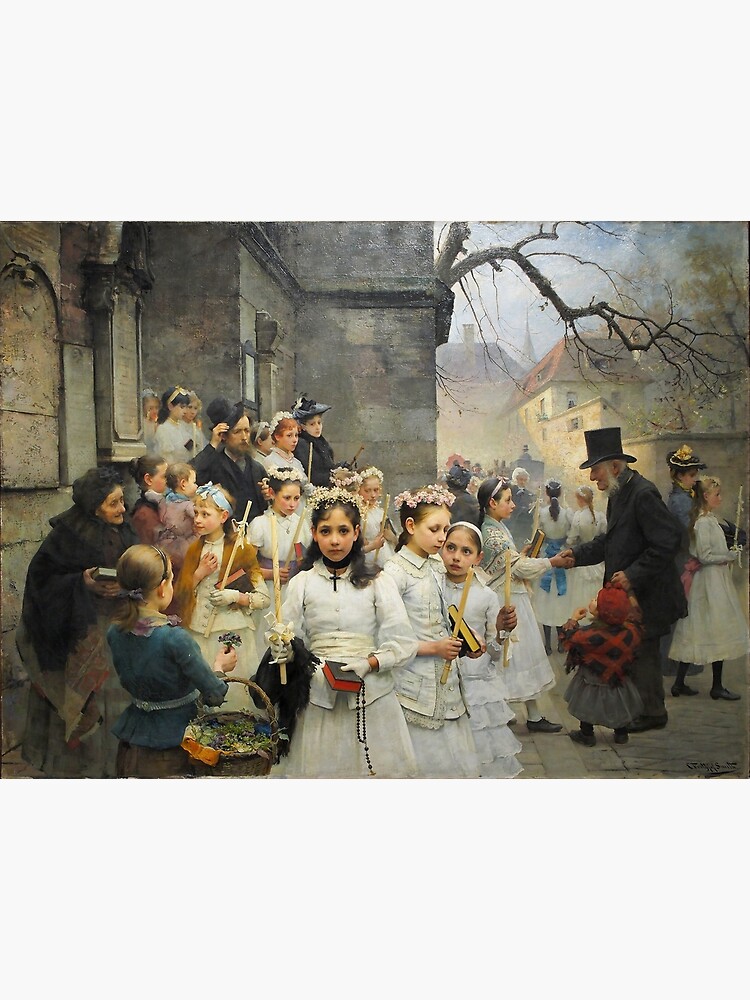 After First Communion by Carl Frithjof Smith (1892) by allhistory
