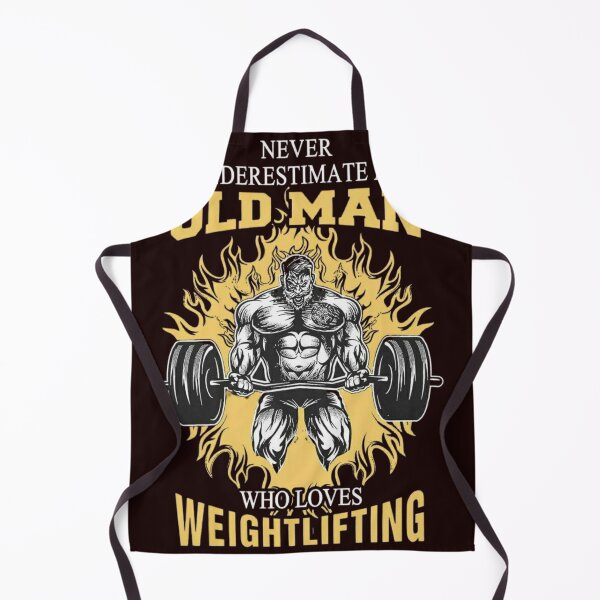 Item preview, Never Underestimate an Oldman, who love weightlifting designed and sold by CozyCoz.