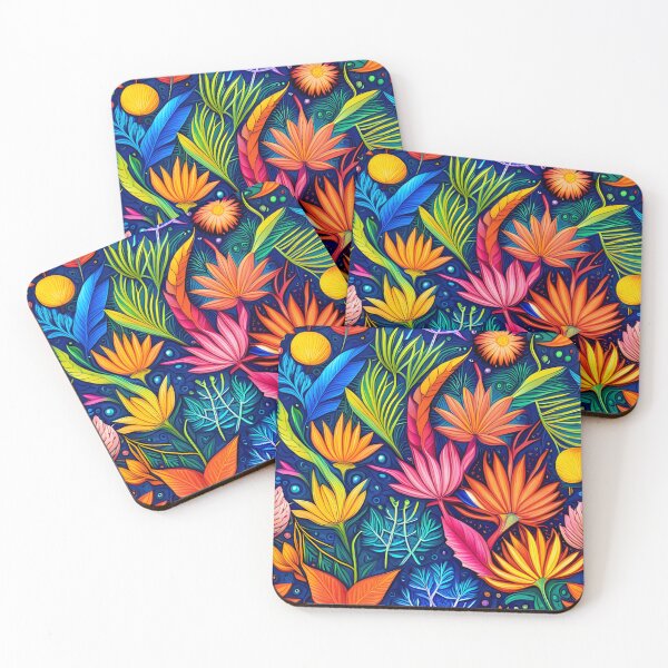 Item preview, Colorful Vibrant Floral and Botanical Pattern designed and sold by WitchyWare.
