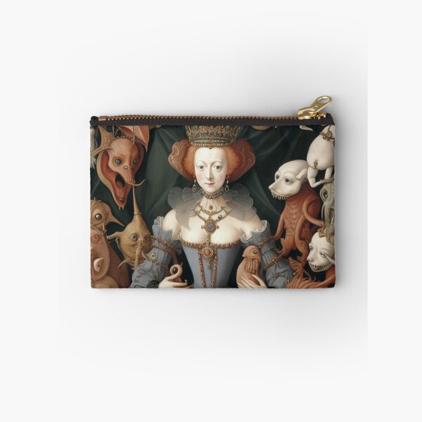 Item preview, Queen Elizabeth I of England surrounded by Demons and Fallen angels at court after Hieronymus Bosch designed and sold by Vintage Designs +.