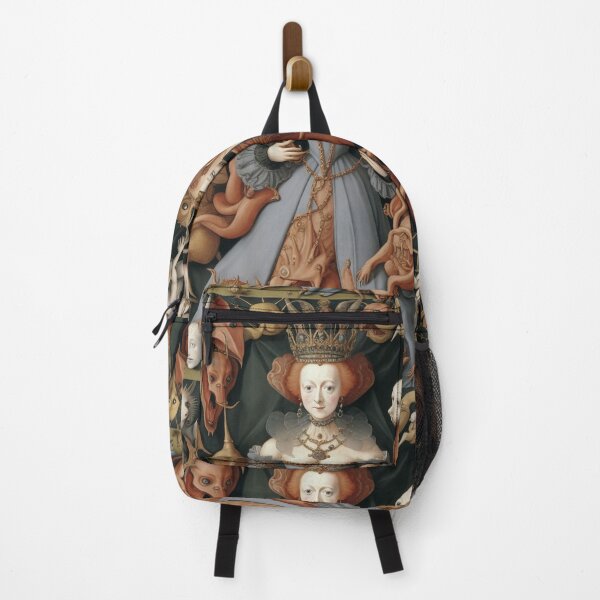 Item preview, Queen Elizabeth I of England surrounded by Demons and Fallen angels at court after Hieronymus Bosch designed and sold by Vintage Designs +.