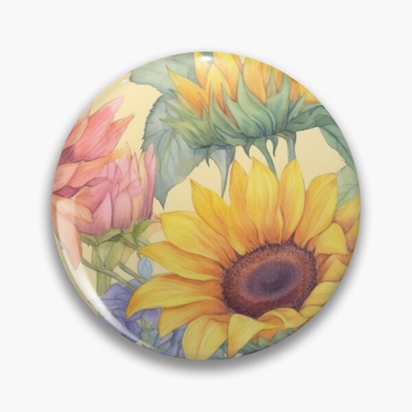 Artikelvorschau, Happy Sunflower Seamless Pattern entworfen und verkauft von sandy3105.