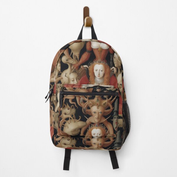 Item preview, Queen Elizabeth I of England surrounded by Demons and Fallen angels at court after Hieronymus Bosch designed and sold by Vintage Designs +.