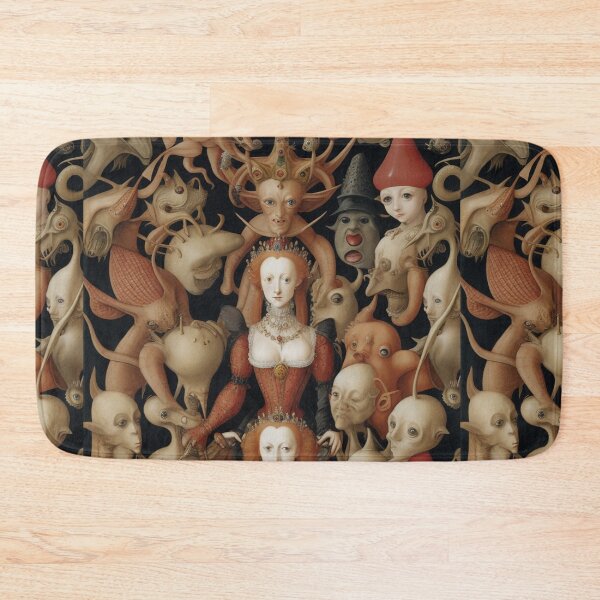 Item preview,  Queen Elizabeth I of England surrounded by Demons and Fallen angels at court after Hieronymus Bosch designed and sold by Vintage Designs +.