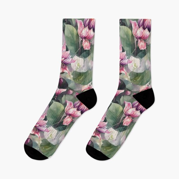 Artikelvorschau, aquarell lila blumen entworfen und verkauft von ohmdesignart.