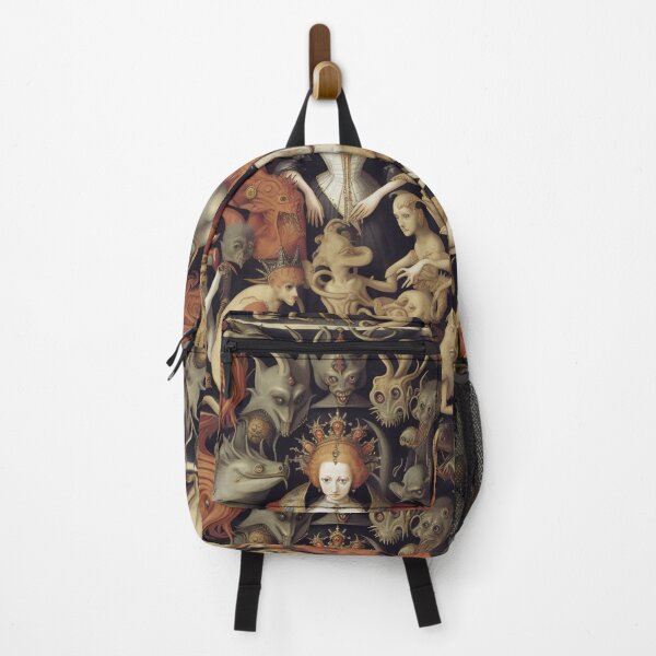Item preview, Queen Elizabeth I of England surrounded by Demons and Fallen angels at court after Hieronymus Bosch designed and sold by Vintage Designs +.