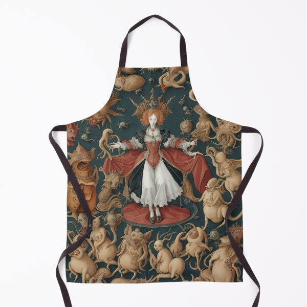 Item preview, Queen Elizabeth I of England surrounded by Demons and Fallen angels at court after Hieronymus Bosch designed and sold by Vintage Designs +.
