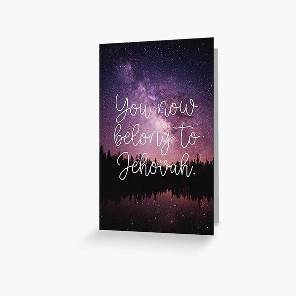 Item preview, You Now Belong to Jehovah designed and sold by Paper Bee Gift Shop.