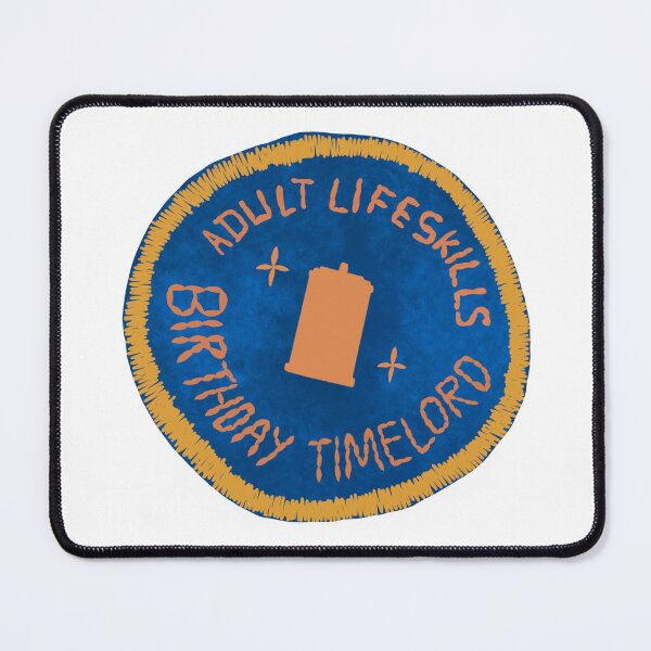 Item preview, Birthday Timelord Badge Adult Life Skills designed and sold by samanthagarrett.